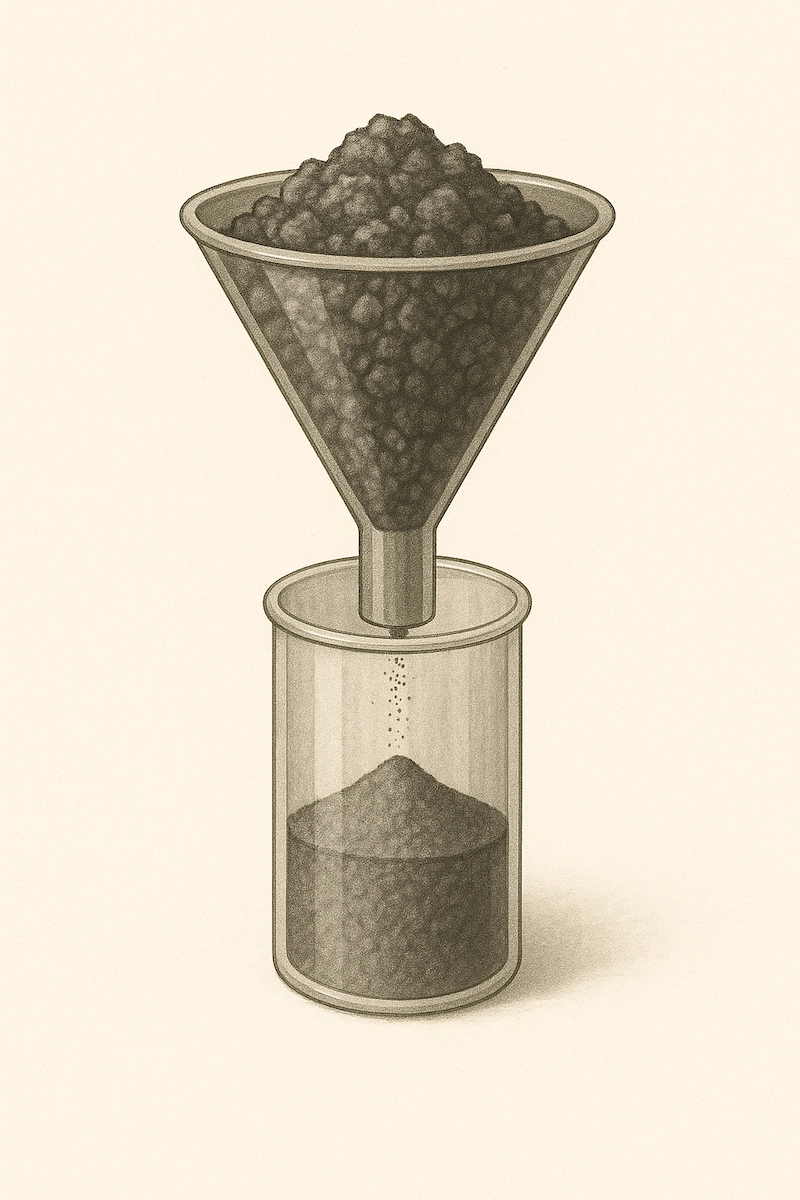 Cremation Ink Process Initial Pre-filtration