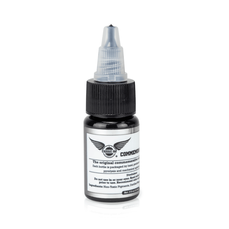Engrave Ink Commemorative Black Bottle Front View