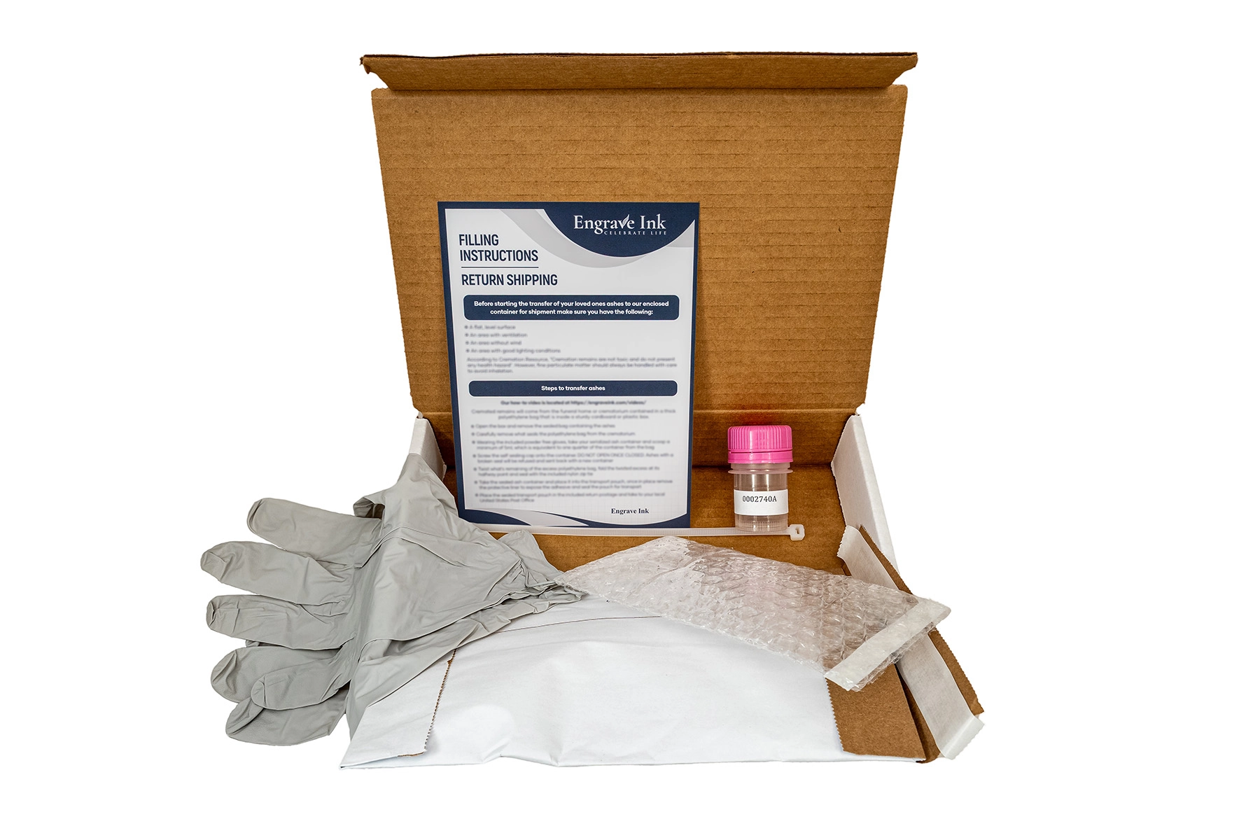 Engrave Ink Cremation Ashes Retaining Kit